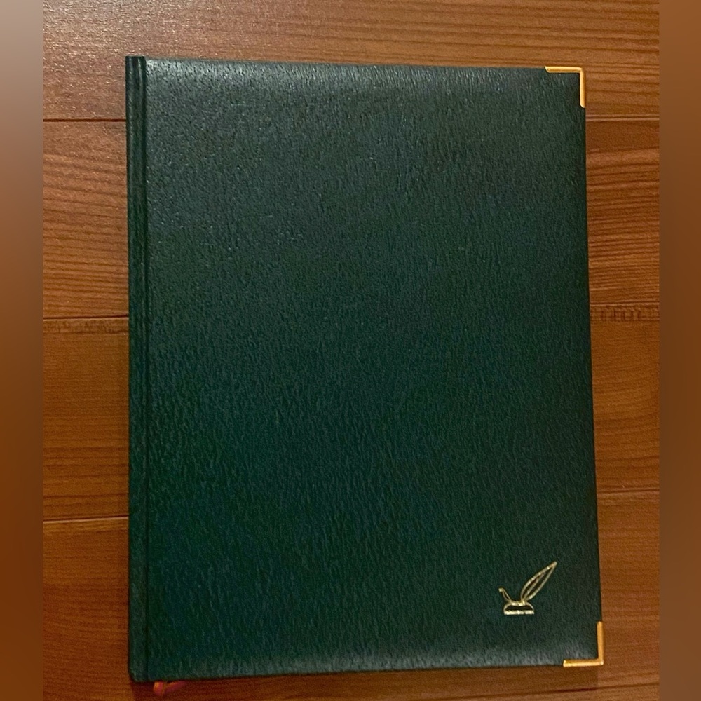 Journal notebook leather dark Green